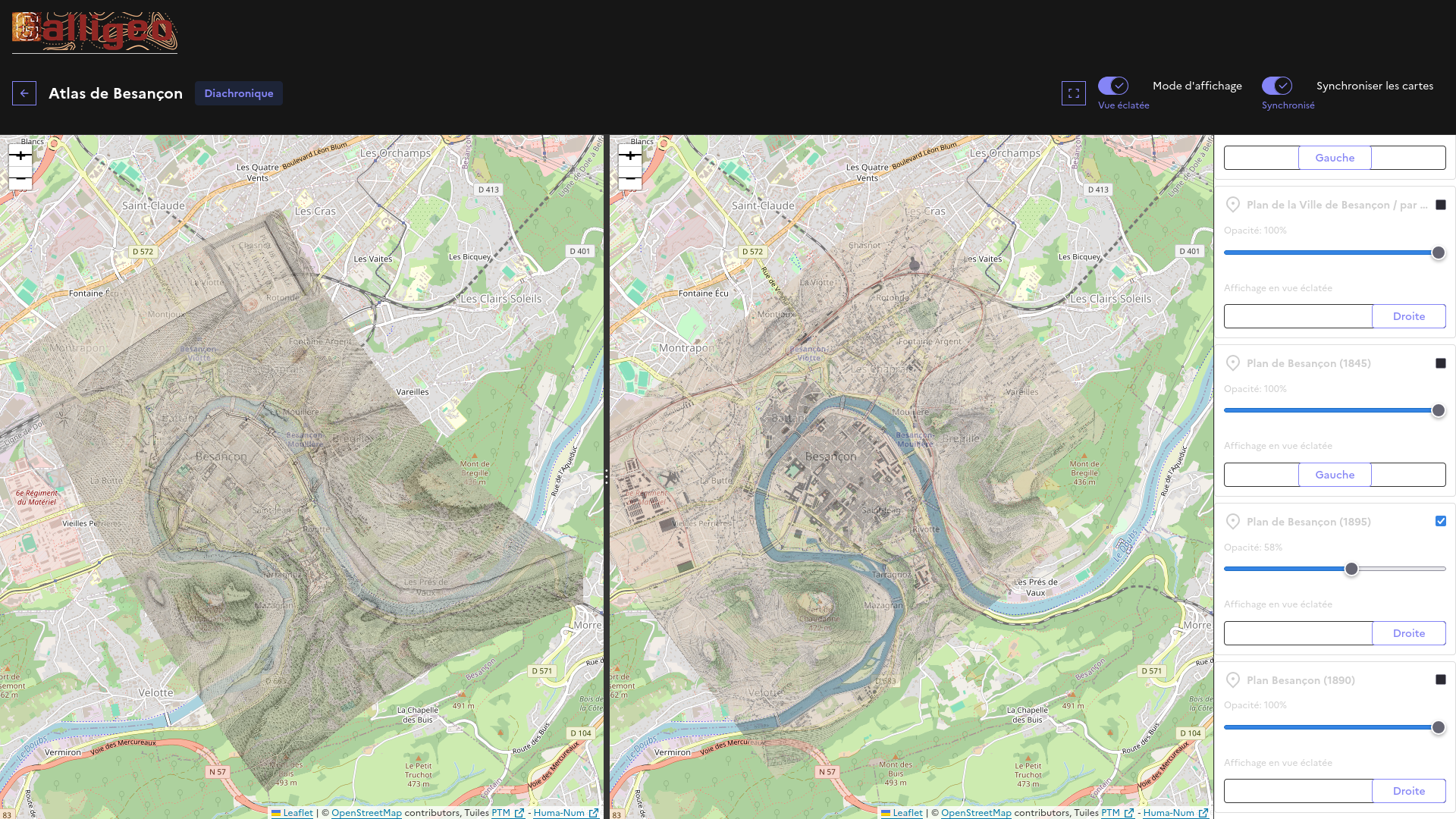 Galligeo : atlas de Besançon